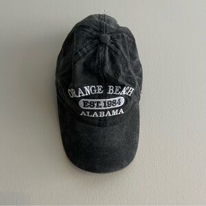 Orange Beach Alabama Baseball Cap Hat Dark Gray White Alvin's Island Adjustable